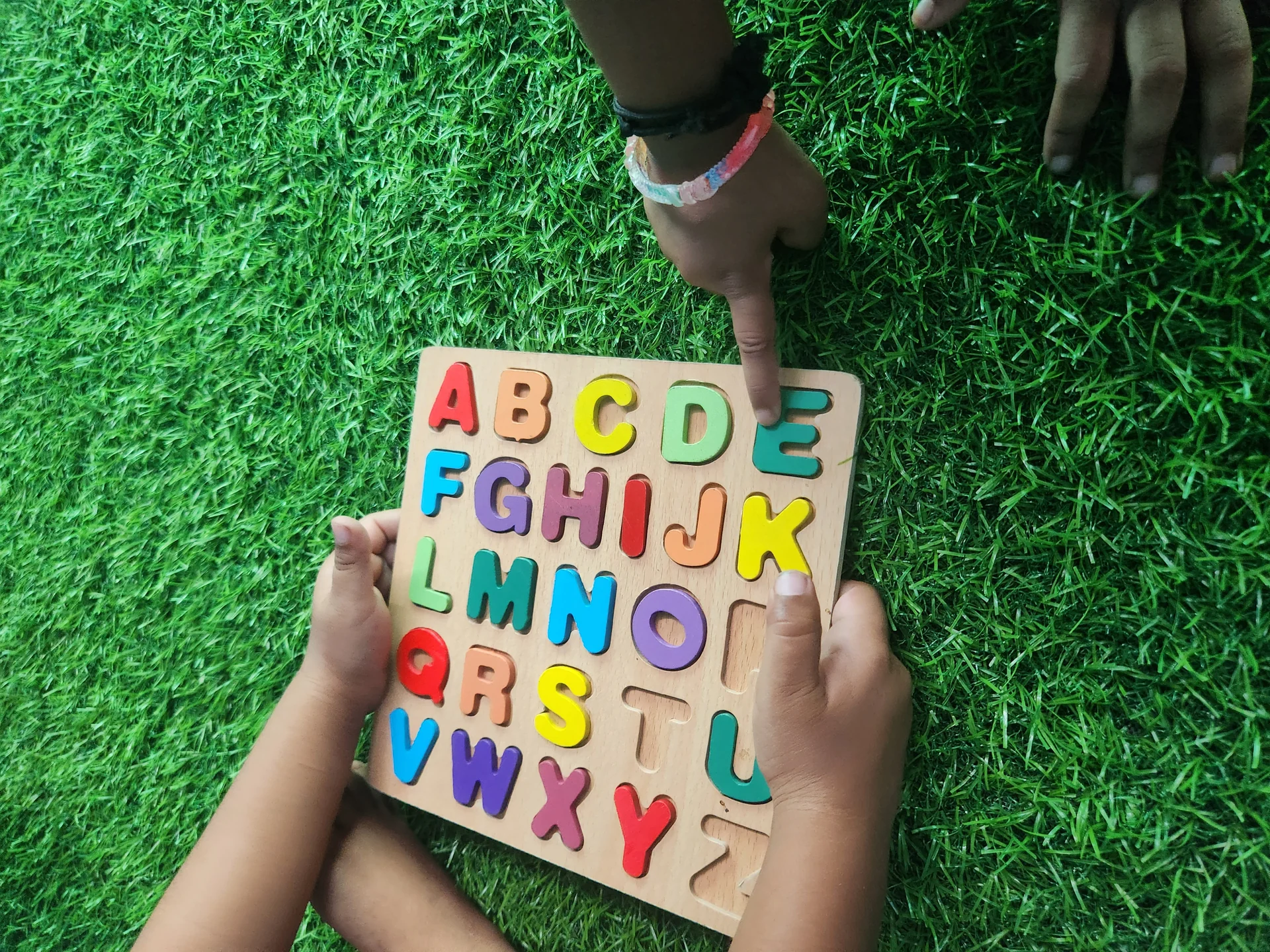 Phonetic Alphabet Carving Board at Dhivith Edu Care Kinathukadavu Coimbatore